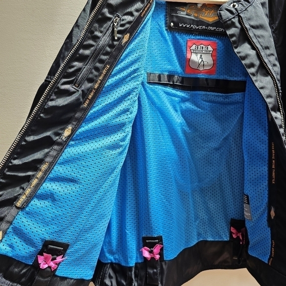 333 Power Trip Motorcycle Motocross Jacket - NO Liner, Black , Size XL - Picture 8 of 16